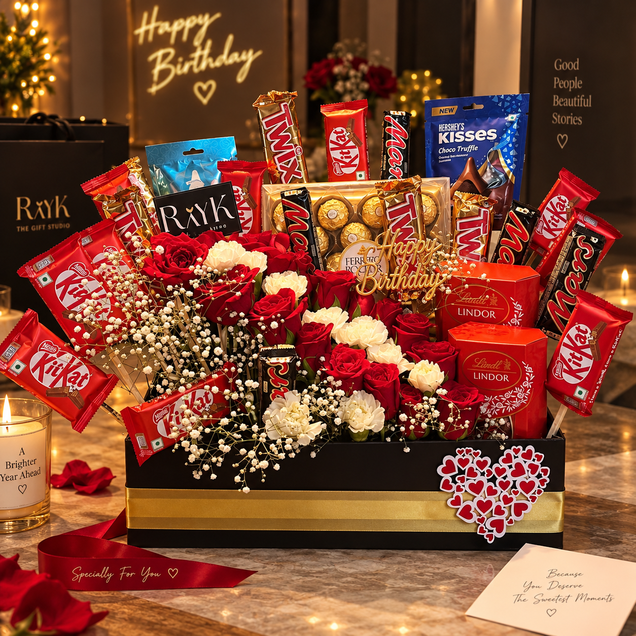 🍫 Royal Chocolate & Rose Hamper - view 1
