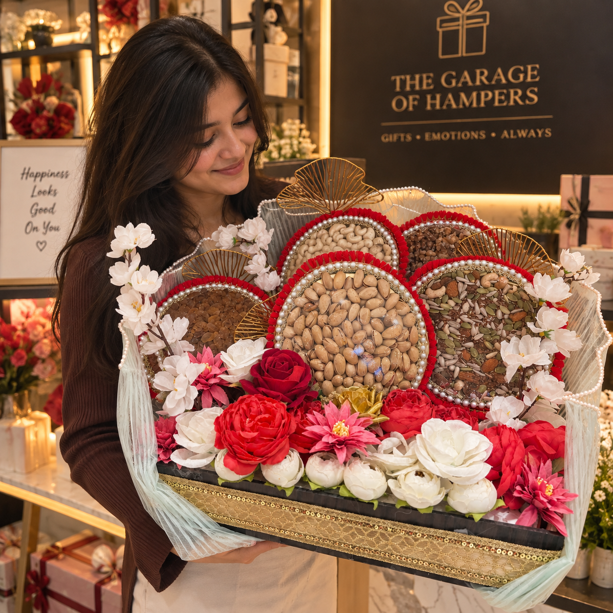 🌹 Royal Blossom Dry Fruit Hamper - view 2